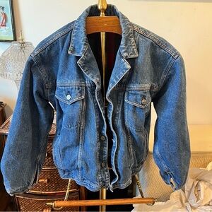 Vintage 90s Gap Denim &. Flannel Jacket